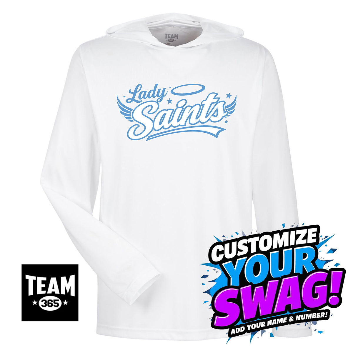 Team 365 Youth & Men's Zone Performance Hoodie - Lady Saints Softball