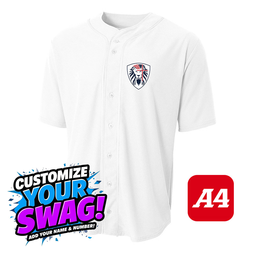 A4 Apparel N4184 Game Day Classic Baseball Jersey - Orlando Lions Baseball