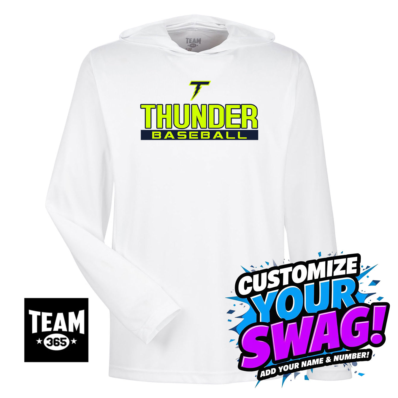 Team 365 Youth & Men's Zone Performance Hoodie - Ponte Vedra Thunder Baseball
