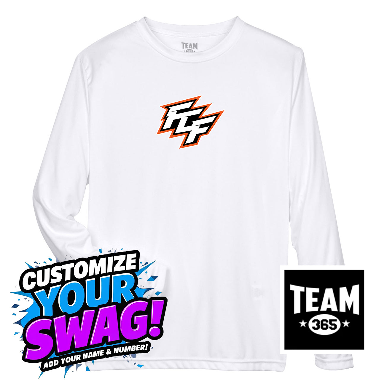 Team 365 Youth & Men's Zone Performance Long-Sleeve T-Shirt - FCF Flight Baseball