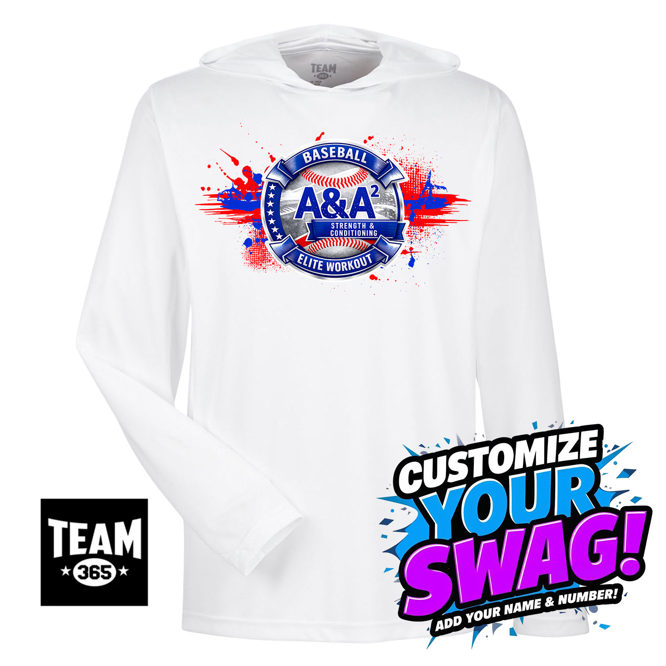 Team 365 Youth & Men's Zone Performance Hoodie - A&A Baseball Elite