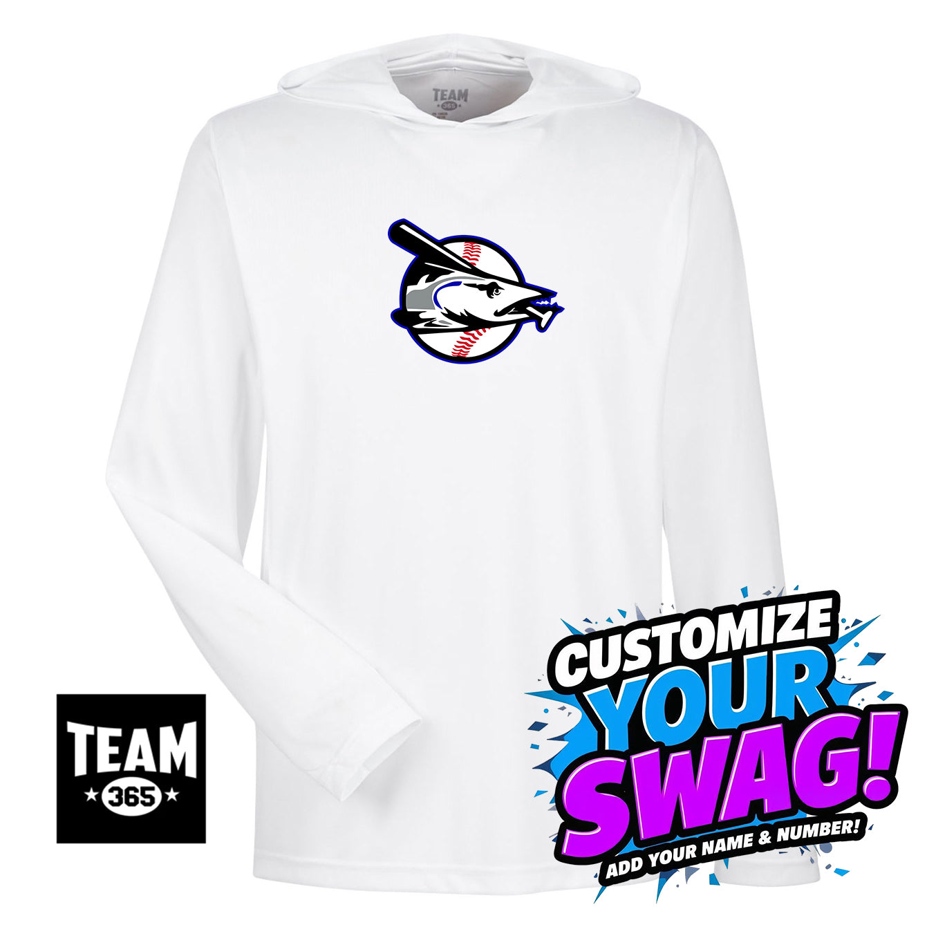 Team 365 Youth & Men's Zone Performance Hoodie - Jax Beach Baseball
