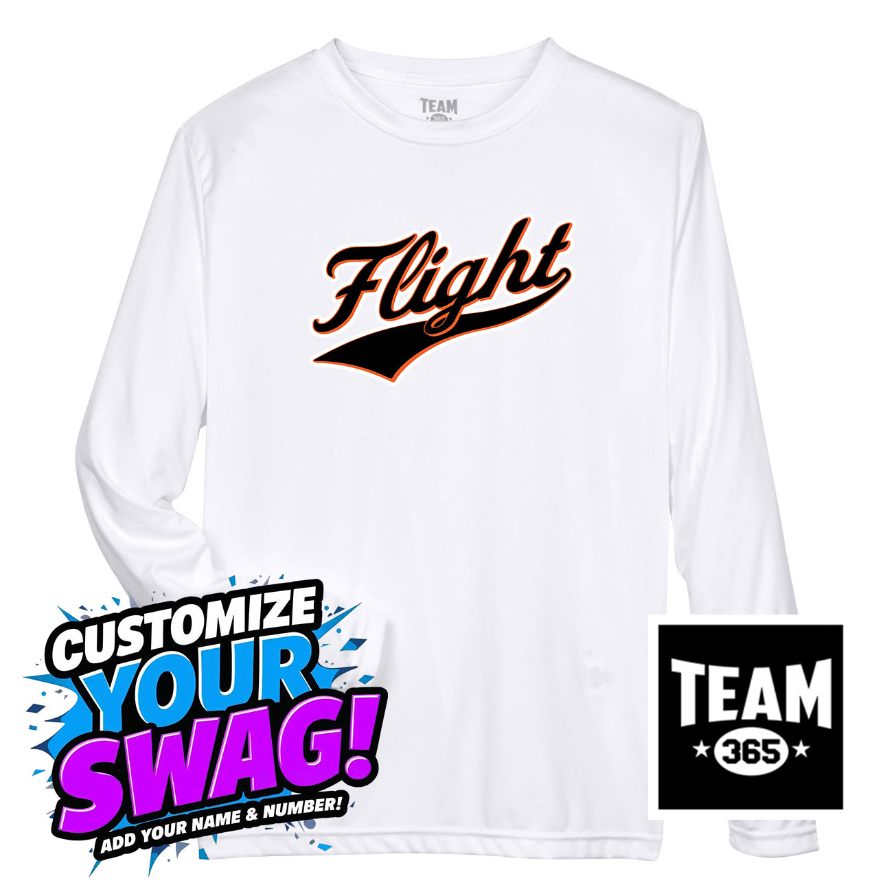 Team 365 Youth & Men's Zone Performance Long-Sleeve T-Shirt - FCF Flight Baseball