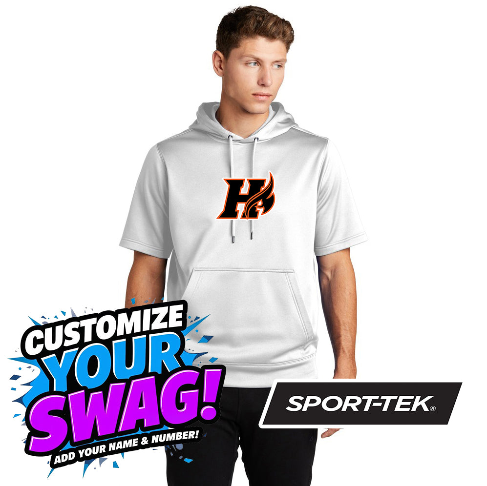 Sport-Tek Sport-Wick Fleece Short Sleeve Hooded Pullover ST251 - Harrisburg Heat Softball