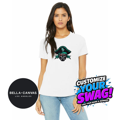 Bella + Canvas B6400 Women's Relaxed Jersey Short-Sleeve T-Shirt - South Florida Pirates
