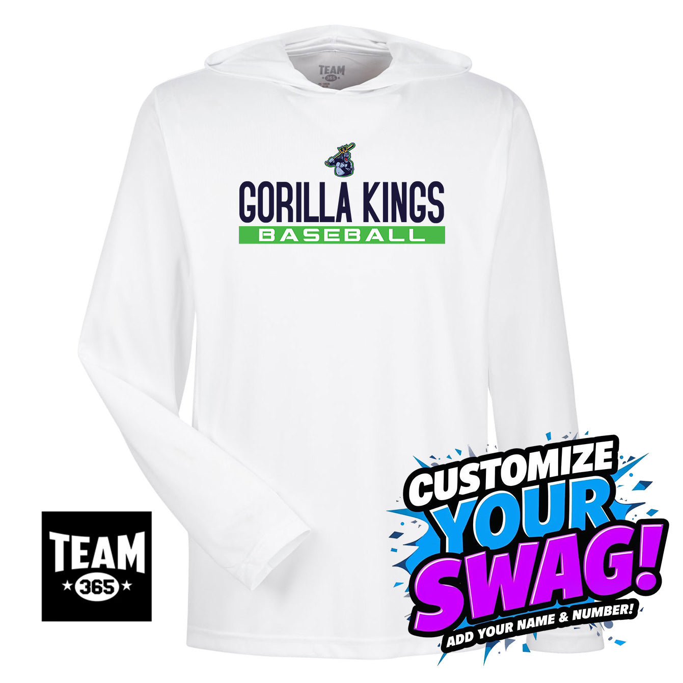 Team 365 Youth & Men's Zone Performance Hoodie - OBP Gorilla Kings