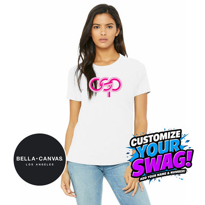 Bella + Canvas B6400 Women's Relaxed Jersey Short-Sleeve T-Shirt - OSP Gorilla Queens Softball