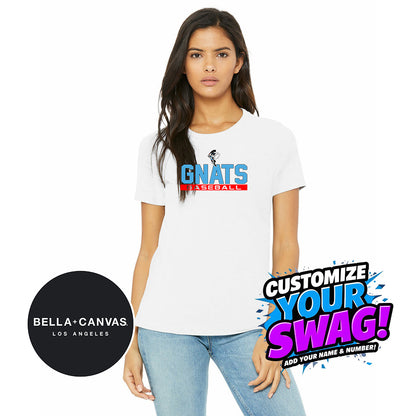 Bella + Canvas B6400 Women's Relaxed Jersey Short-Sleeve T-Shirt - NBC Gnats Baseball