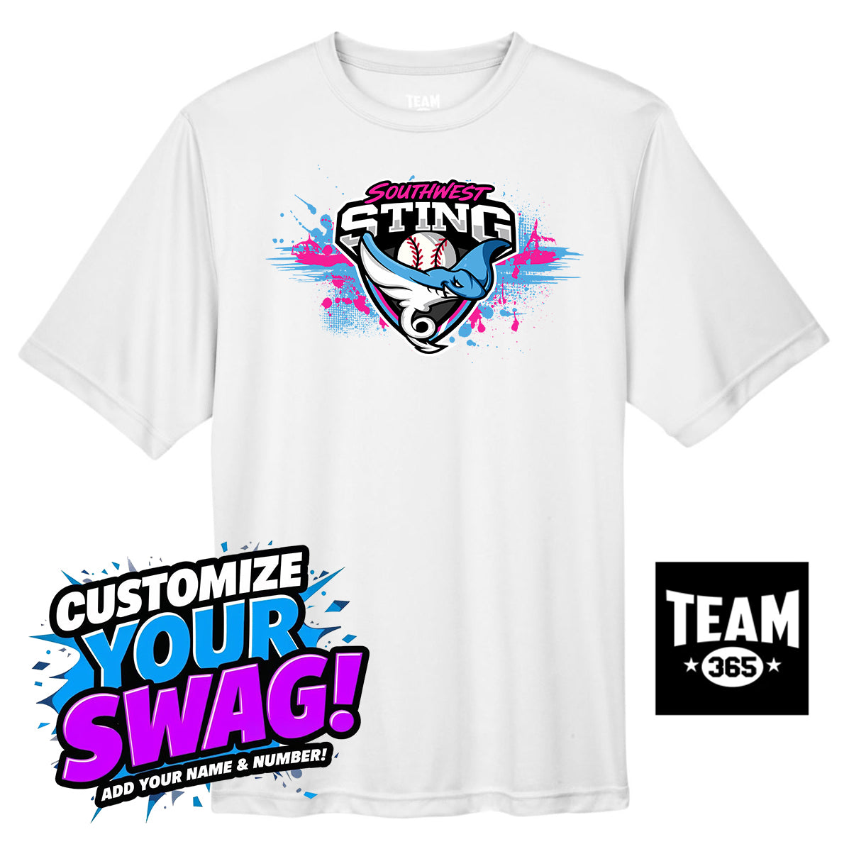Team 365 Youth & Men's Zone Performance T-Shirt - Southwest Sting Baseball