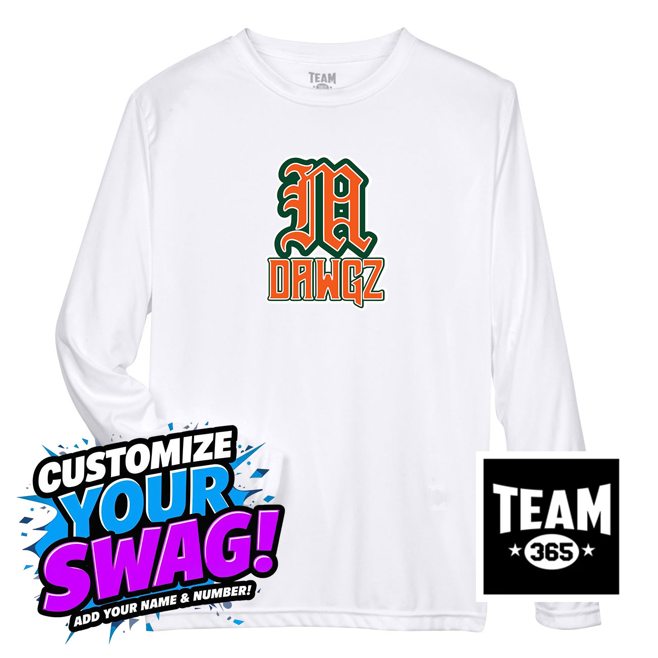 Team 365 Youth & Men's Zone Performance Long-Sleeve T-Shirt - Miami Metro Dawgz
