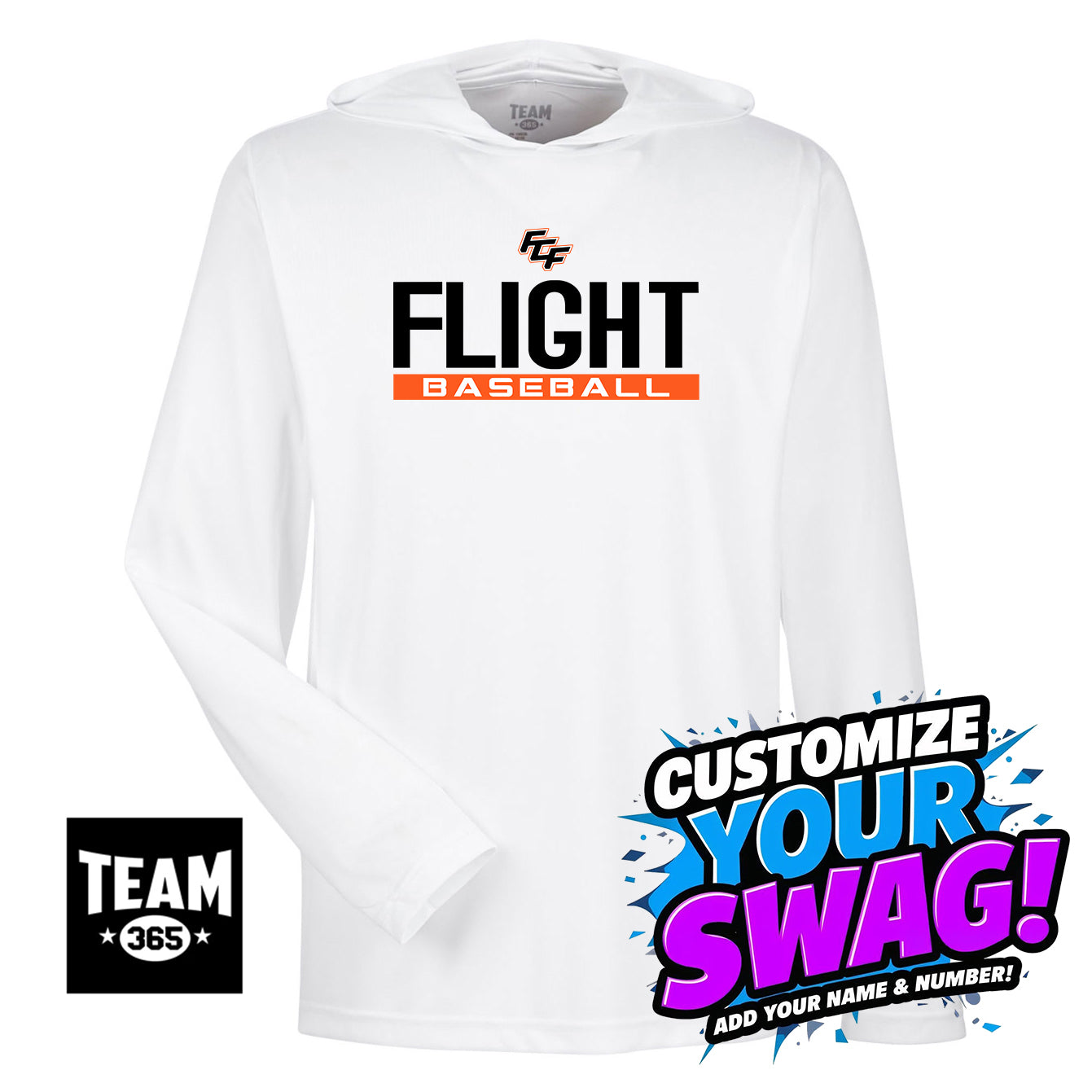 Team 365 Youth & Men's Zone Performance Hoodie - FCF Flight Baseball