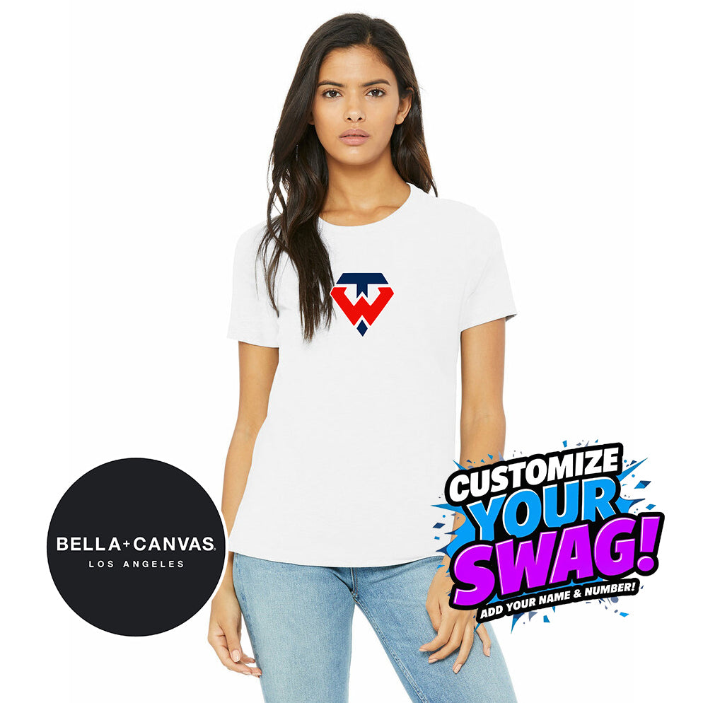 Bella + Canvas B6400 Women's Relaxed Jersey Short-Sleeve T-Shirt - Tampa Warriors Baseball