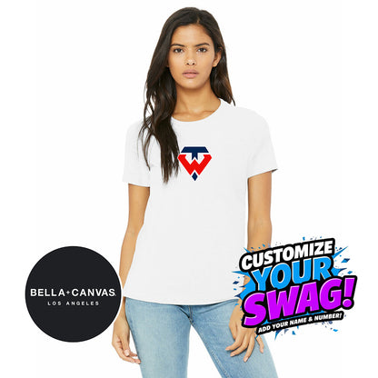 Bella + Canvas B6400 Women's Relaxed Jersey Short-Sleeve T-Shirt - Tampa Warriors Baseball