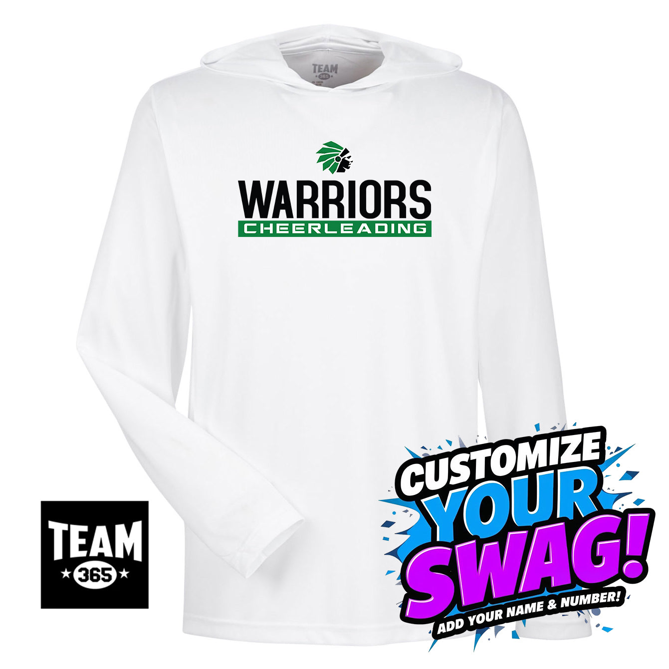 Team 365 Youth & Men's Zone Performance Hoodie - Hopatcong Warriors Cheer