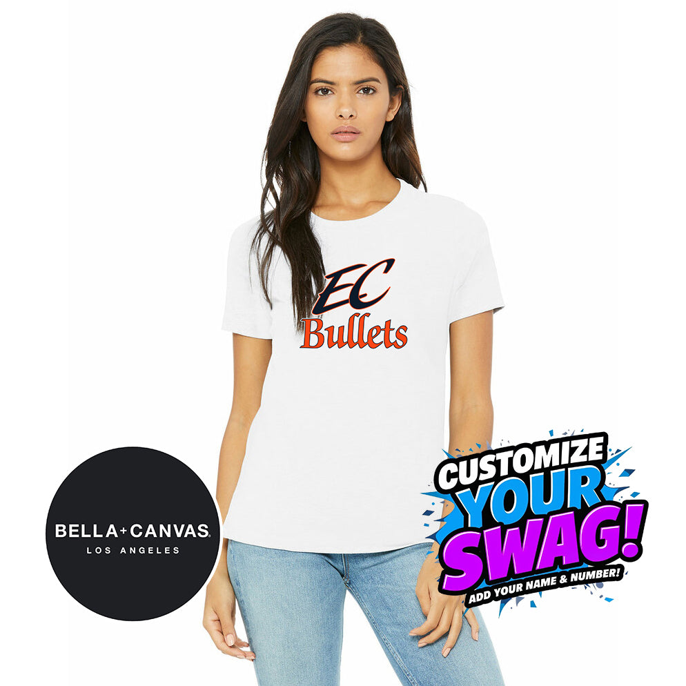 Bella + Canvas B6400 Women's Relaxed Jersey Short-Sleeve T-Shirt - EC Bullets Softball