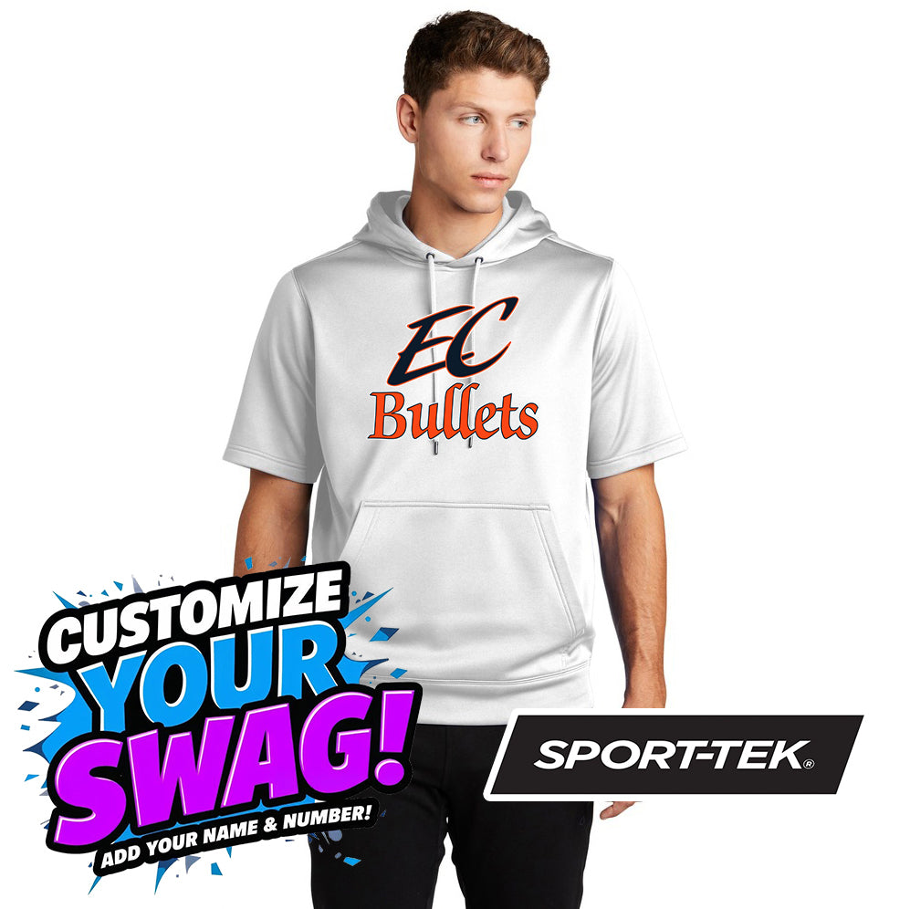Sport-Tek Sport-Wick Fleece Short Sleeve Hooded Pullover ST251 - EC Bullets Softball