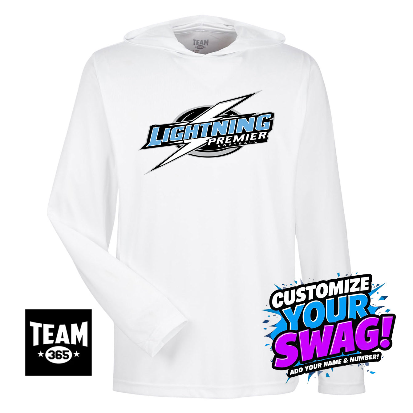 Team 365 Youth & Men's Zone Performance Hoodie - Lightning Premier Softball