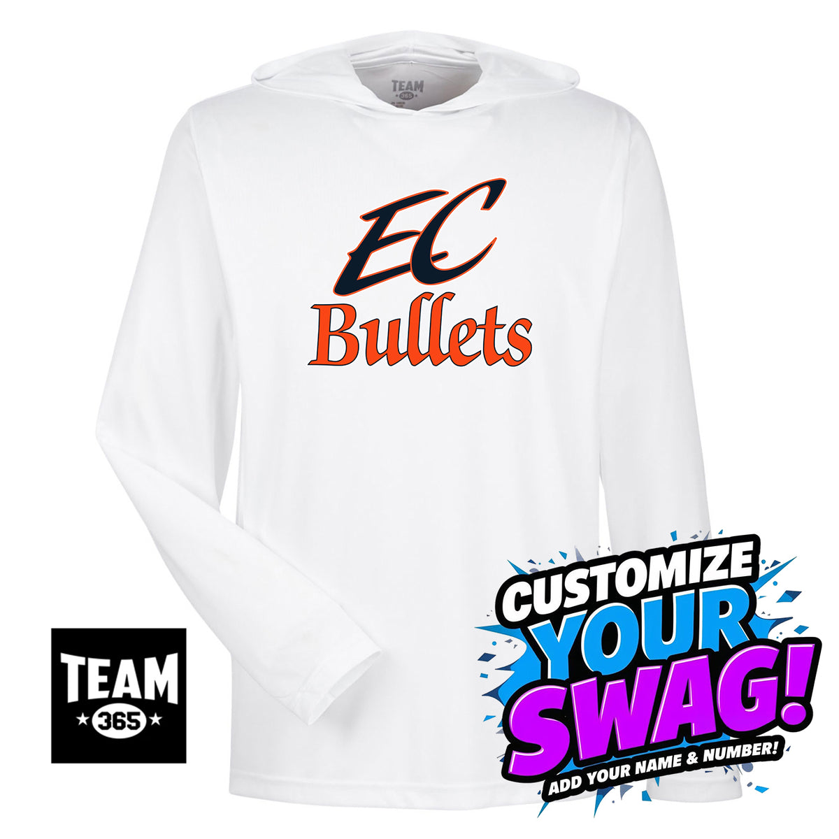 Team 365 Youth & Men's Zone Performance Hoodie - EC Bullets Softball