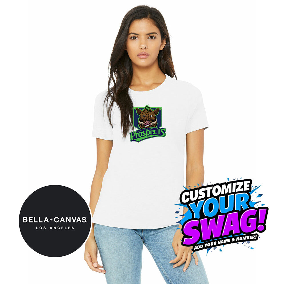 Bella + Canvas B6400 Women's Relaxed Jersey Short-Sleeve T-Shirt - OBP War Hogs