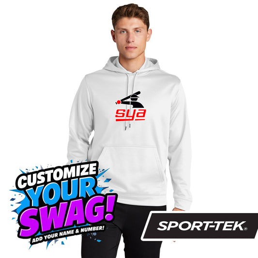 Sport-Tek Sport-Wick Fleece Hooded Pullover F244 - SYA Batter Logo