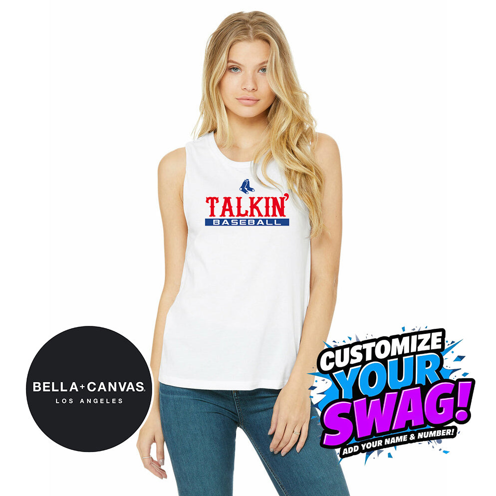 Bella + Canvas B6003 Women's Jersey Muscle Tank - Talkin' Baseball