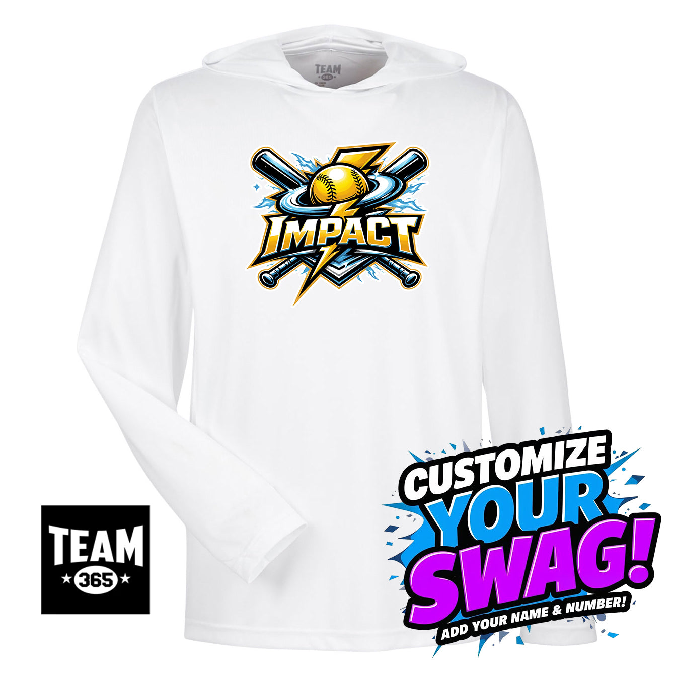 Team 365 Youth & Men's Zone Performance Hoodie - Impact Softball - Massachusetts