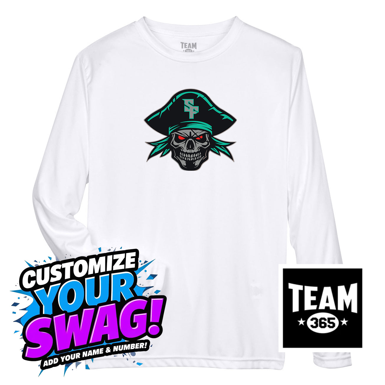 Team 365 Youth & Men's Zone Performance Long-Sleeve T-Shirt - South Florida Pirates