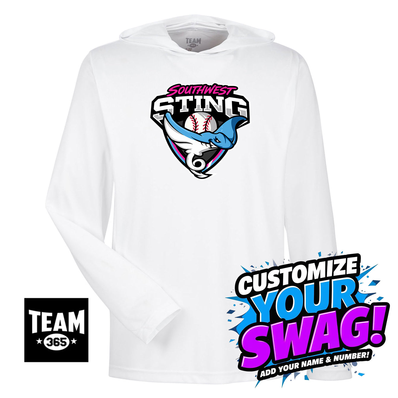 Team 365 Youth & Men's Zone Performance Hoodie - Southwest Sting Baseball