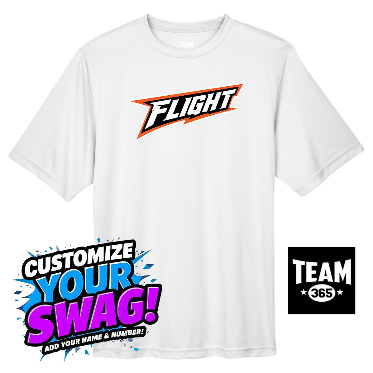 Team 365 Youth & Men's Zone Performance T-Shirt - FCF Flight Baseball
