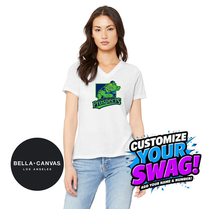 Bella + Canvas 6415 Ladies' Relaxed Triblend V-Neck T-Shirt - OBP - Swamp Kings