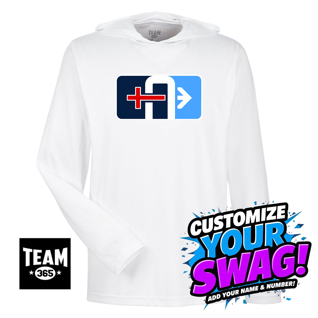 Team 365 Youth & Men's Zone Performance Hoodie - Arrows Baseball
