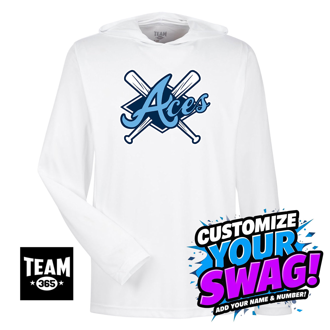Team 365 Youth & Men's Zone Performance Hoodie - Aces Baseball