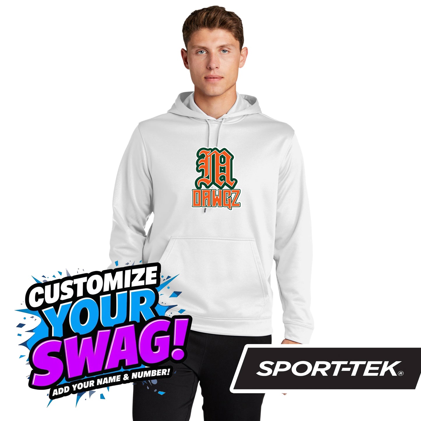 Sport-Tek Sport-Wick Fleece Hooded Pullover F244 - Miami Metro Dawgz