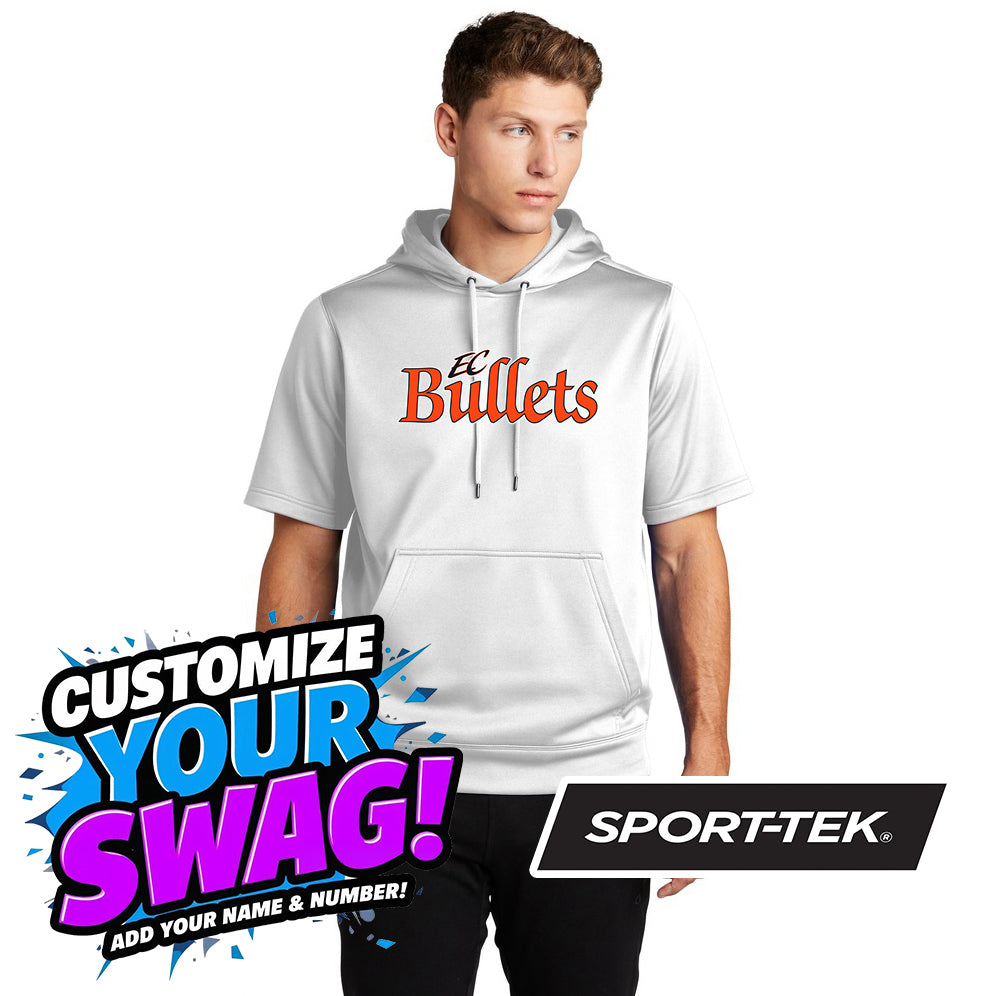 Sport-Tek Sport-Wick Fleece Short Sleeve Hooded Pullover ST251 - EC Bullets Softball