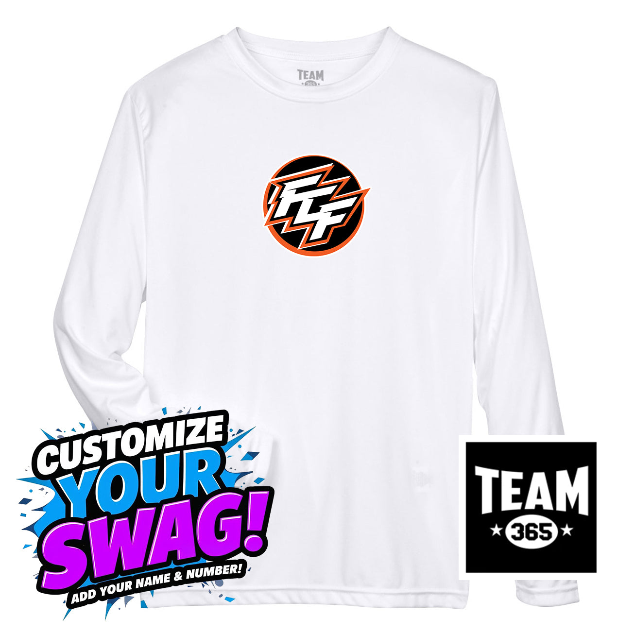 Team 365 Youth & Men's Zone Performance Long-Sleeve T-Shirt - FCF Flight Baseball