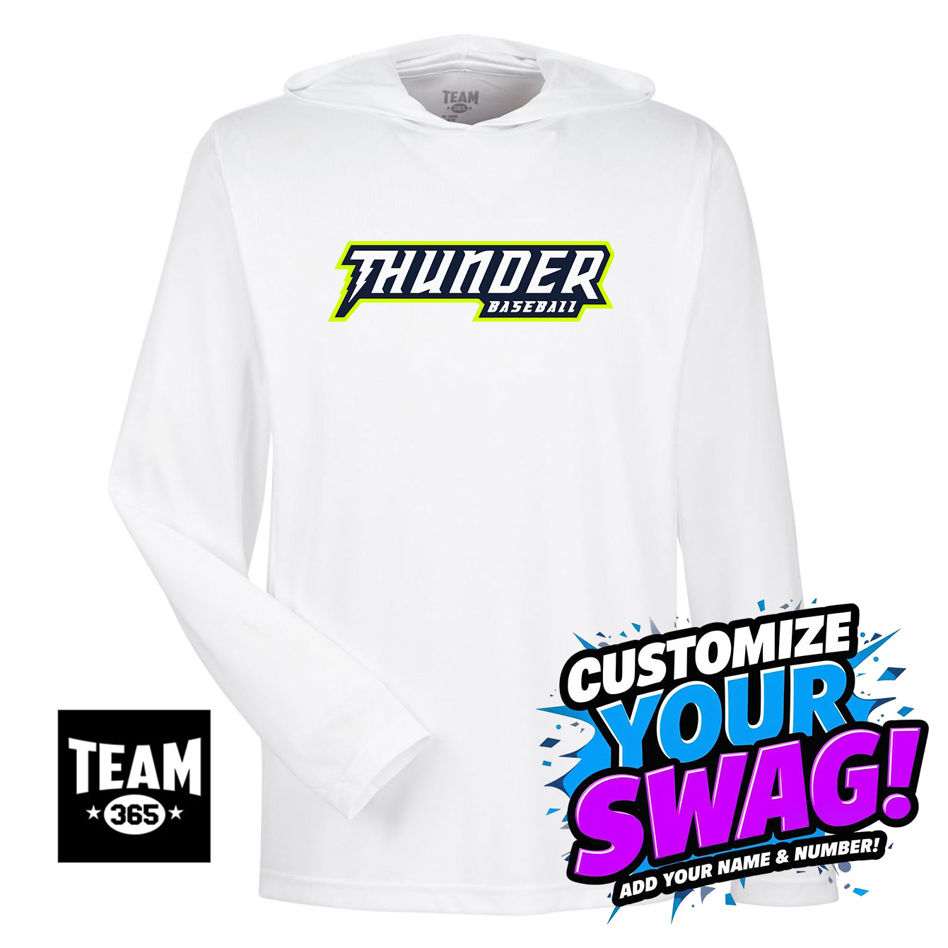 Team 365 Youth & Men's Zone Performance Hoodie - Ponte Vedra Thunder Baseball