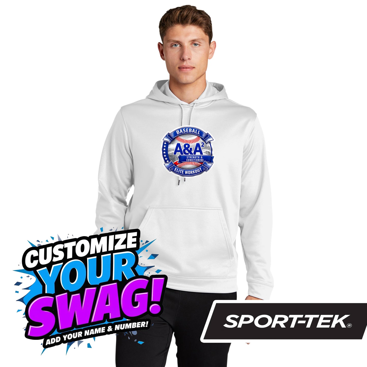 Sport-Tek Sport-Wick Fleece Hooded Pullover F244 - A&A Baseball Elite