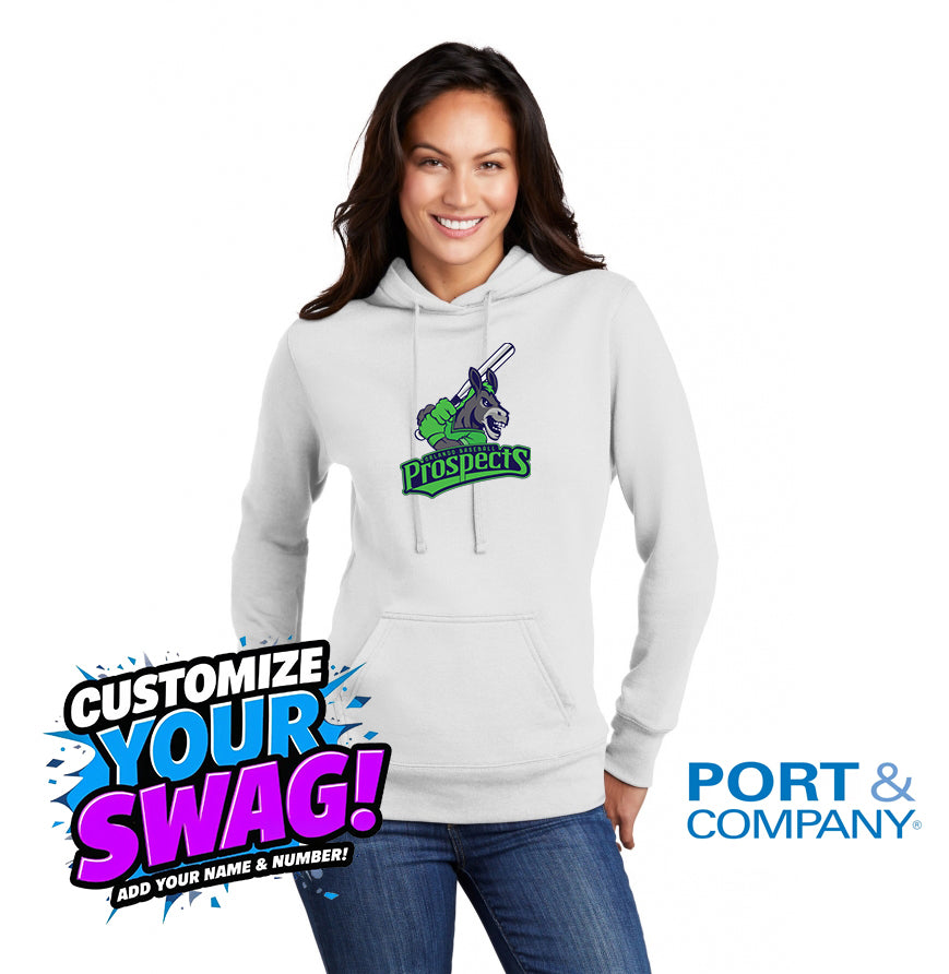Port & Company Women's Core Fleece Pullover Hooded Sweatshirt LPC78H - OBP Swamp Donkeys