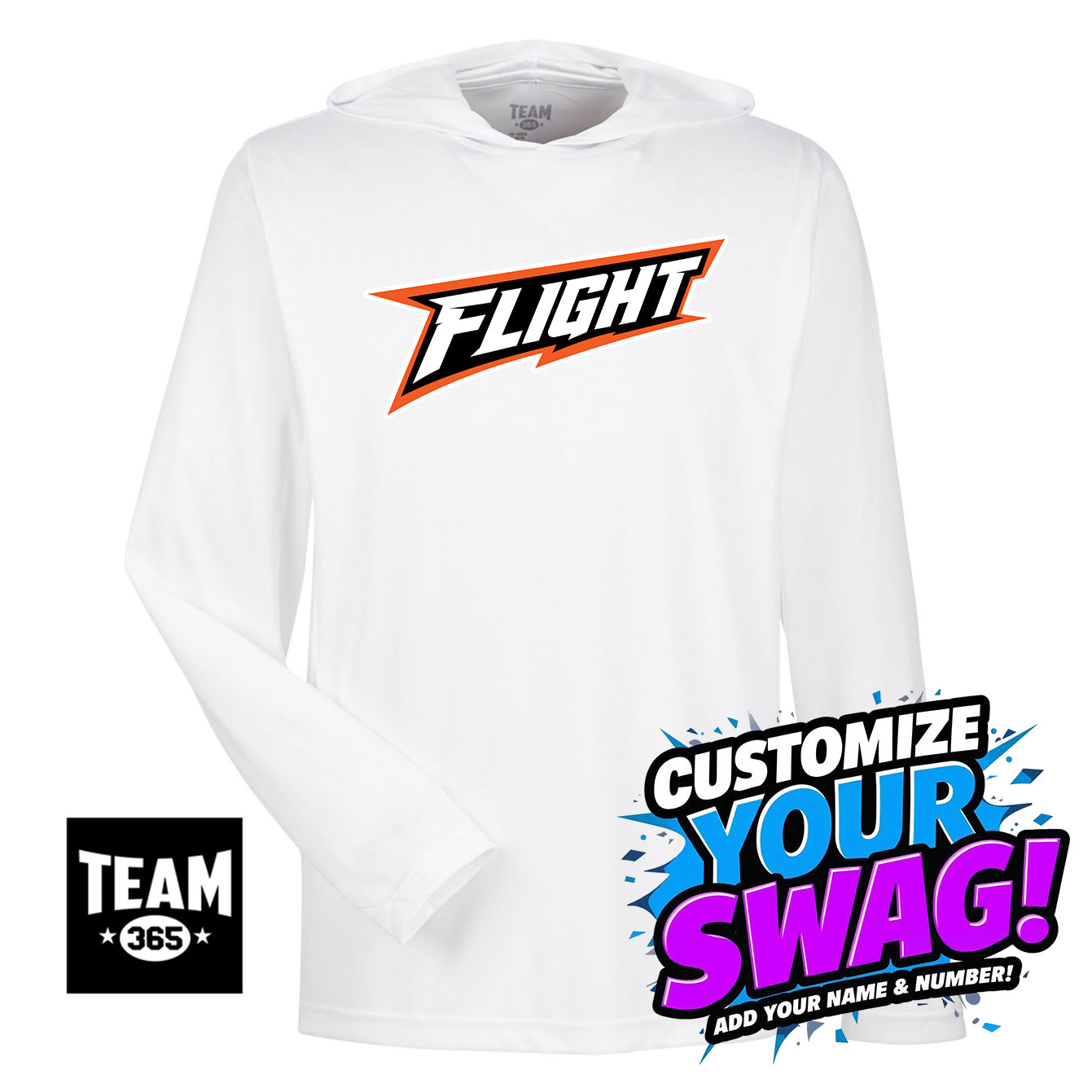 Team 365 Youth & Men's Zone Performance Hoodie - FCF Flight Baseball