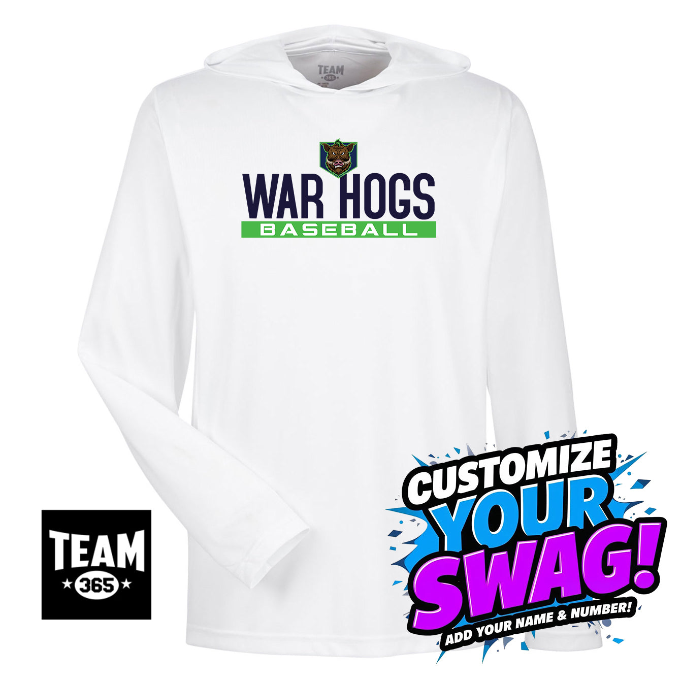 Team 365 Youth & Men's Zone Performance Hoodie - OBP War Hogs