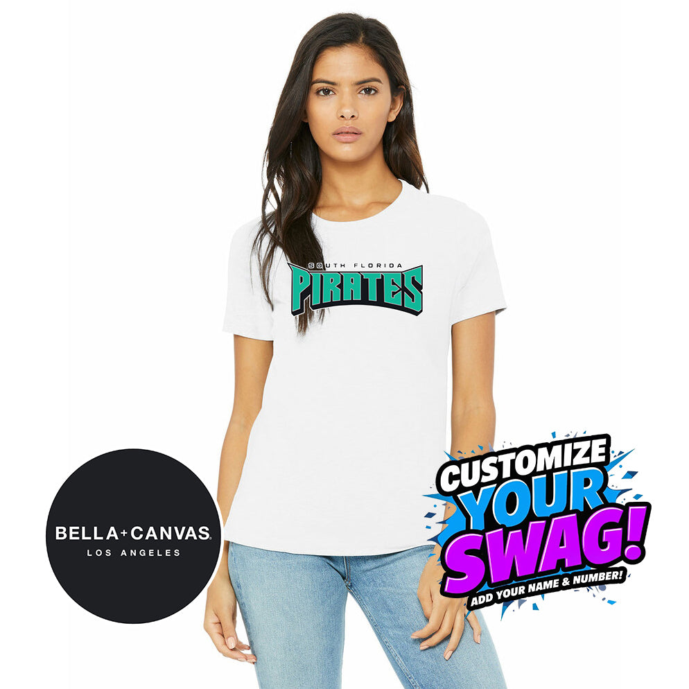 Bella + Canvas B6400 Women's Relaxed Jersey Short-Sleeve T-Shirt - South Florida Pirates (Copy)