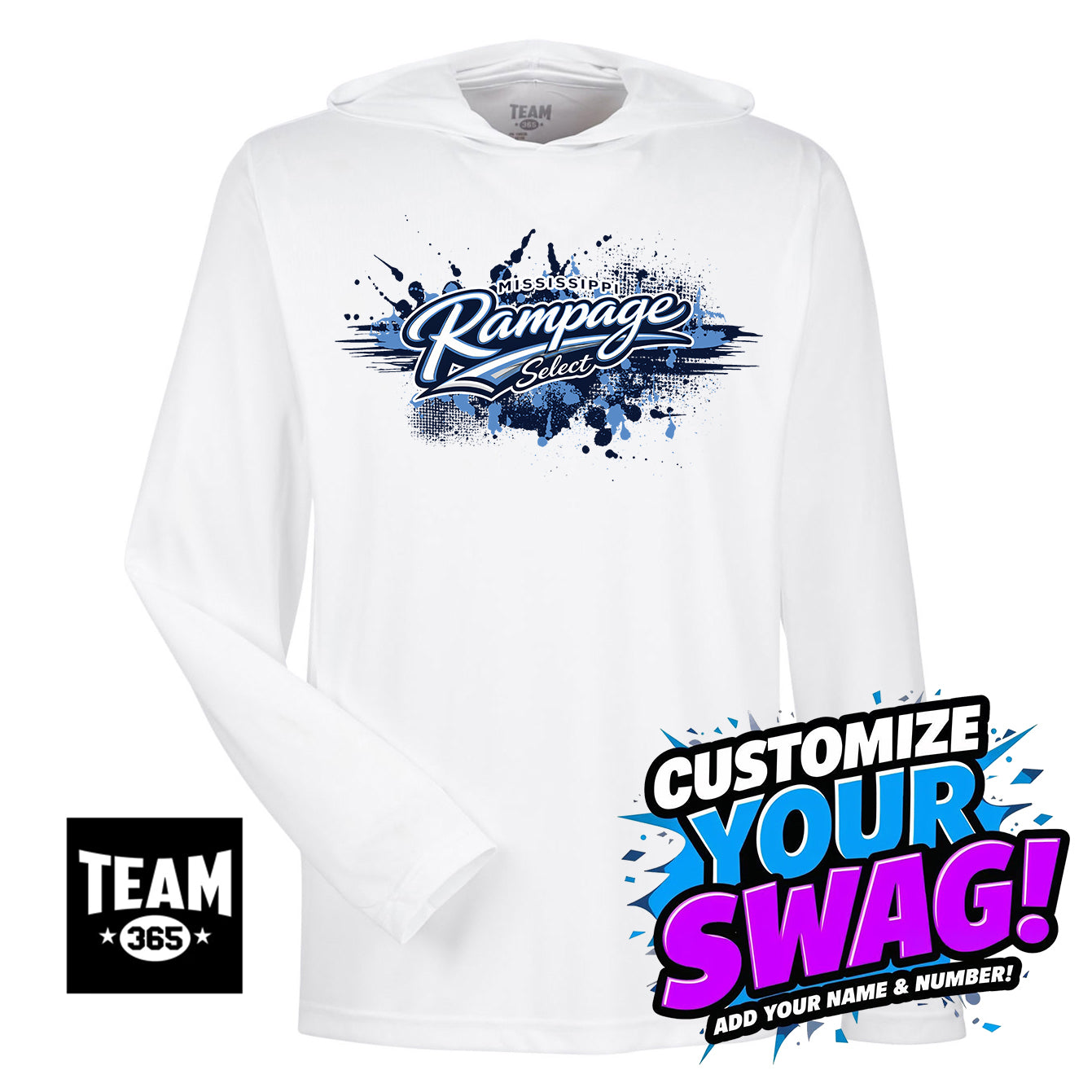 Team 365 Youth & Men's Zone Performance Hoodie - Mississippi Rampage Select Softball