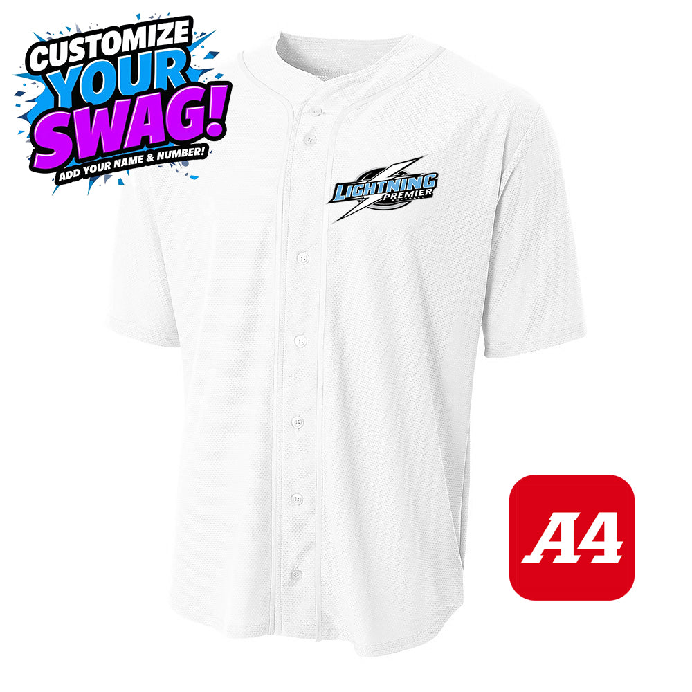 A4 Apparel N4184 Game Day Classic Baseball Jersey - Lightning Premier Softball