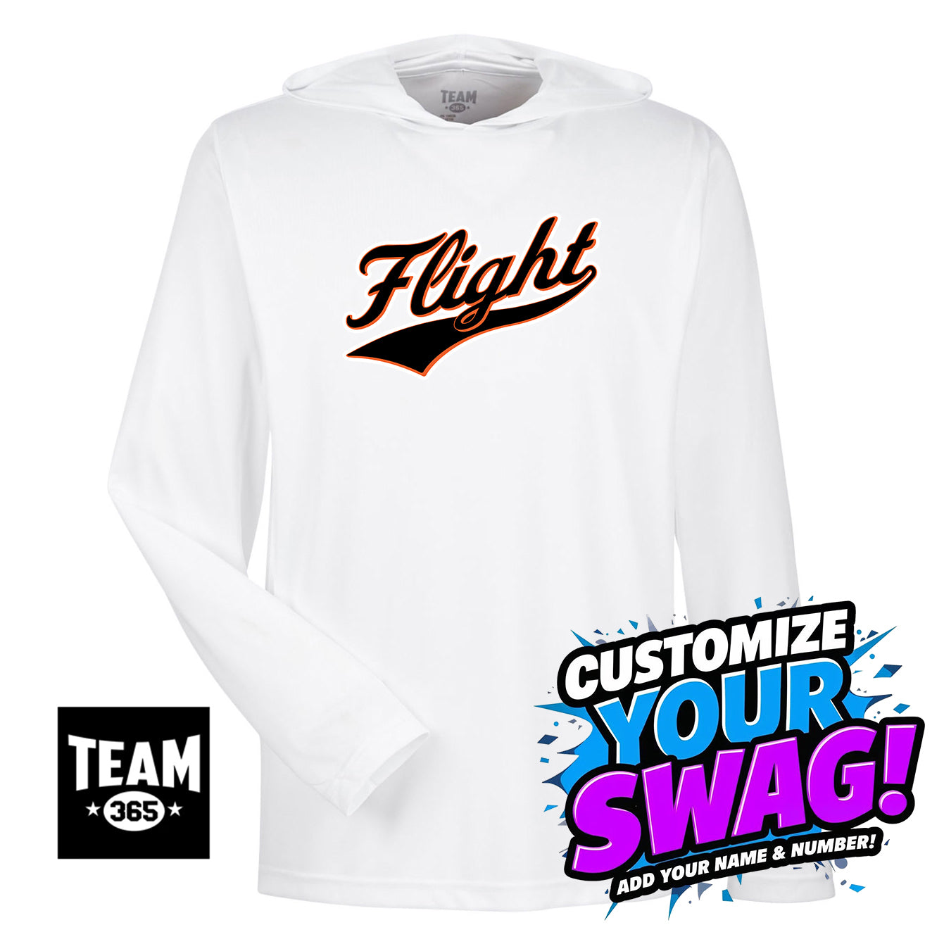 Team 365 Youth & Men's Zone Performance Hoodie - FCF Flight Baseball