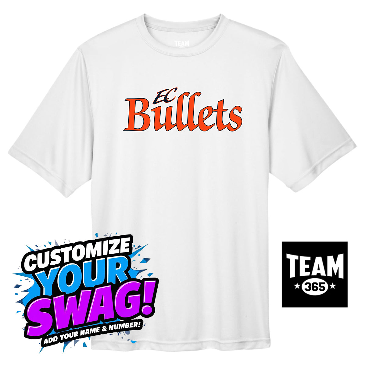 Team 365 Youth & Men's Zone Performance T-Shirt - EC Bullets Softball
