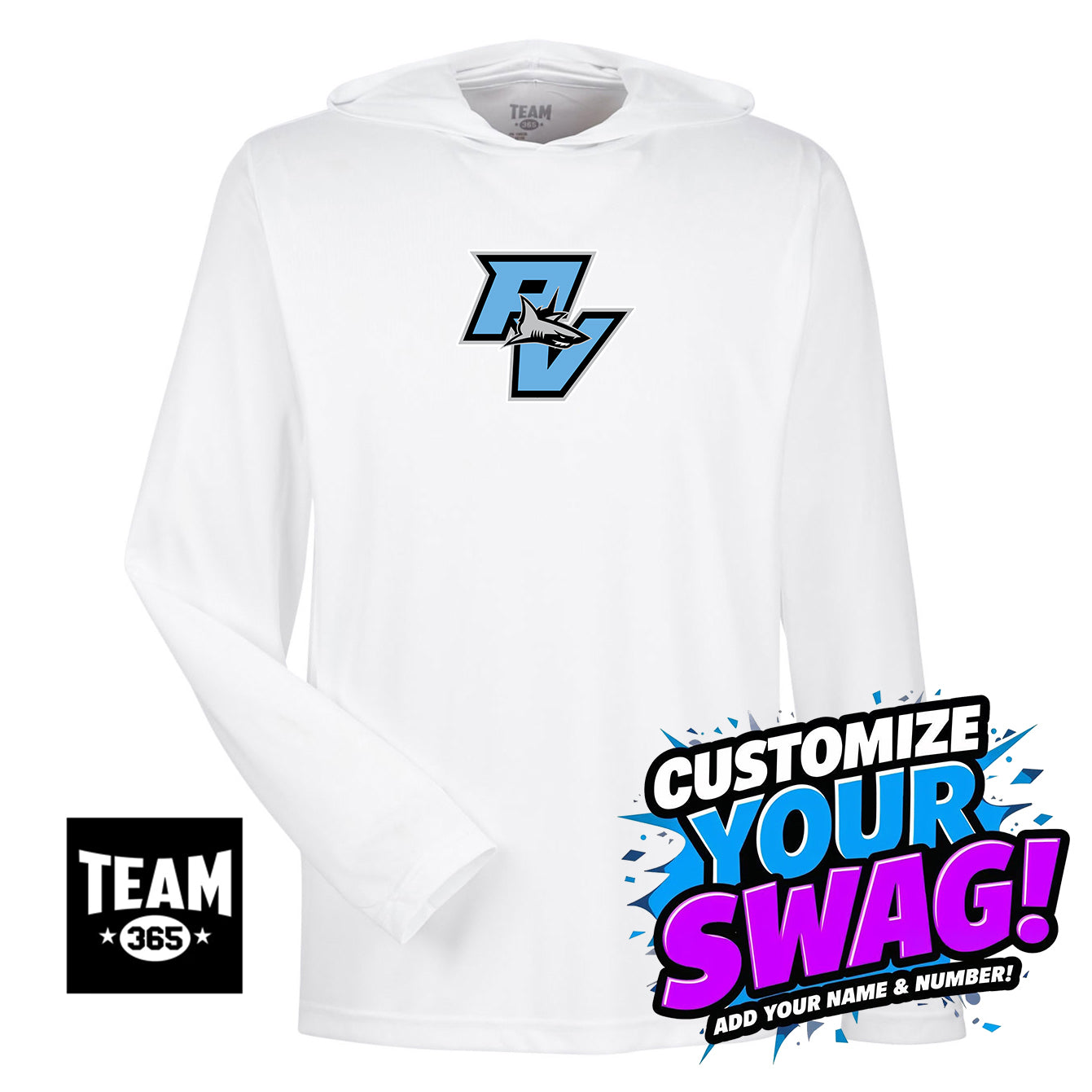 Team 365 Youth & Men's Zone Performance Hoodie - PVAA Sharks Baseball