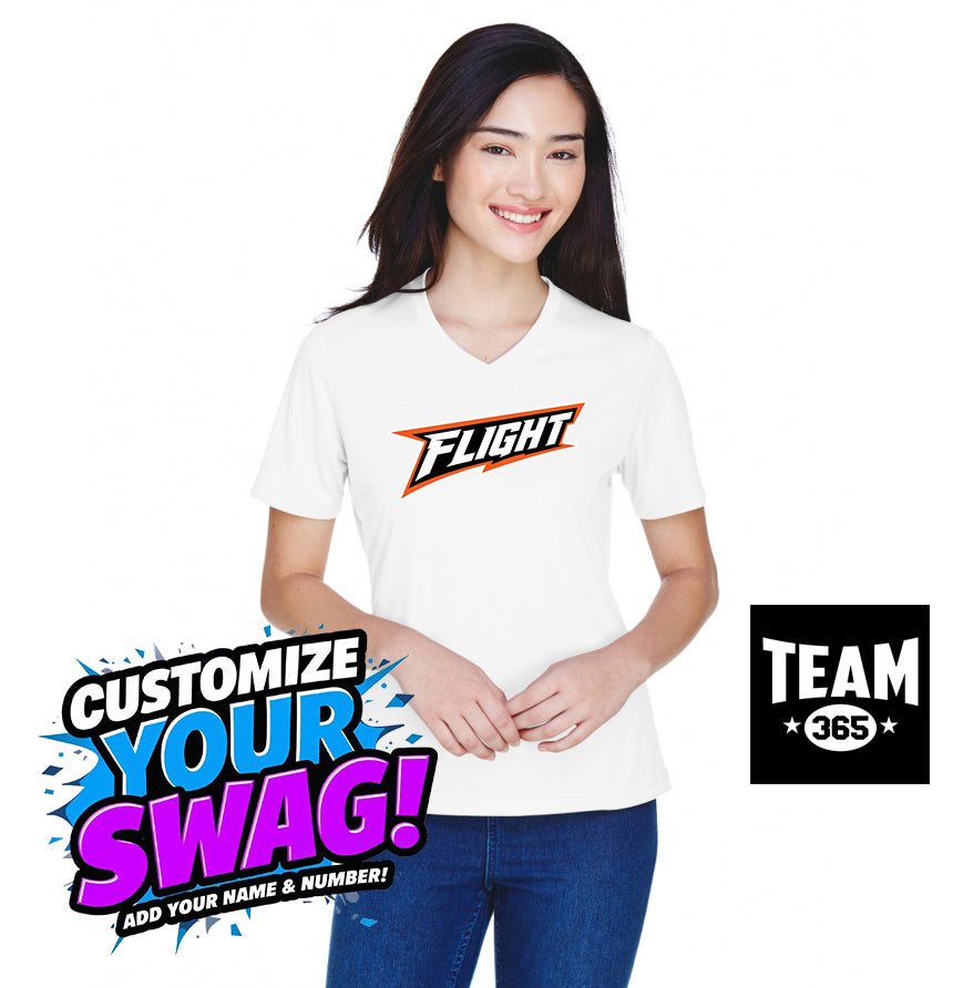 Team 365 TT11W Women's Zone Performance T-Shirt - FCF Flight Baseball