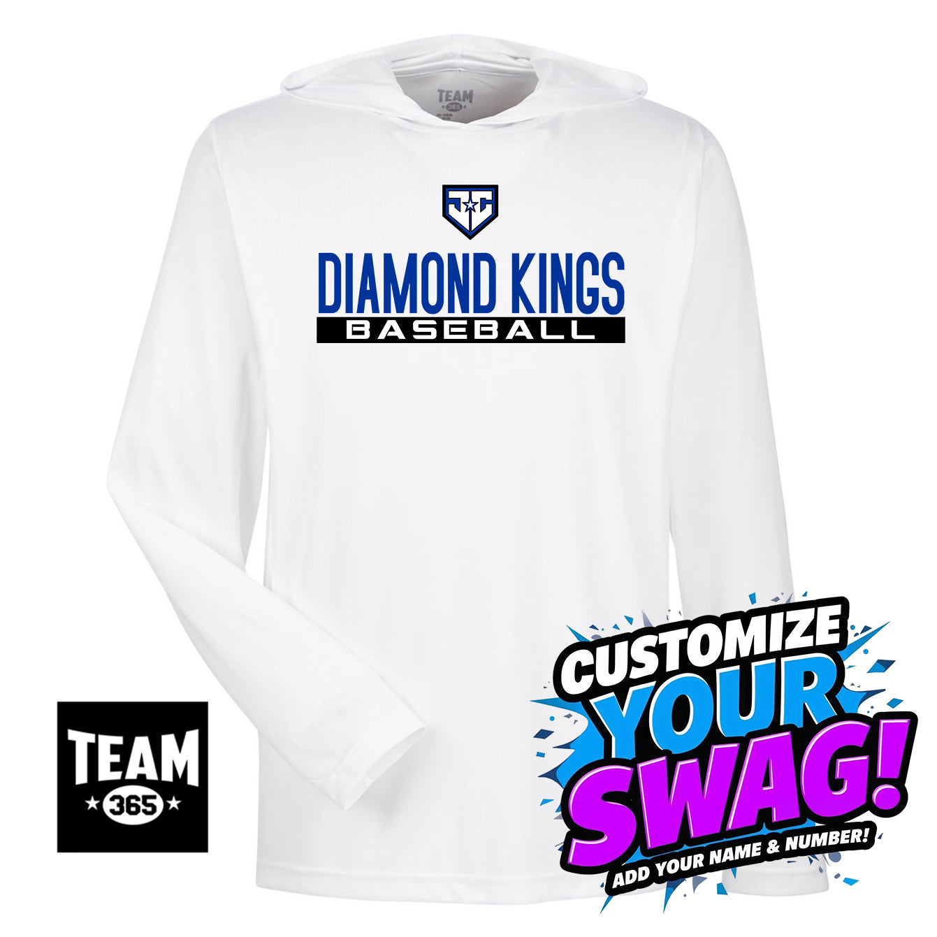 Team 365 Youth & Men's Zone Performance Hoodie - JCB Diamond Kings Baseball
