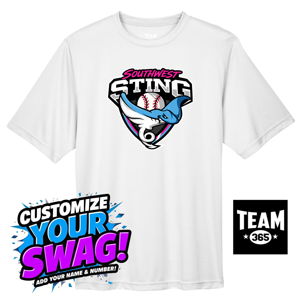 Team 365 Youth & Men's Zone Performance T-Shirt - Southwest Sting Baseball