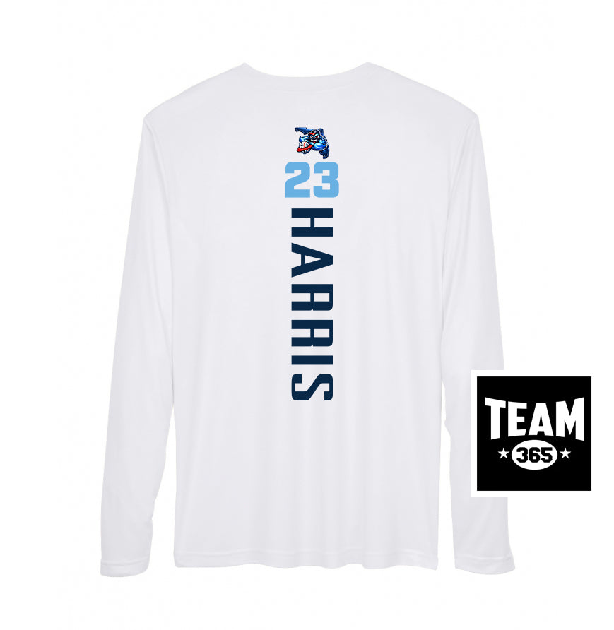 APEX Team 365 Youth & Men's Zone Performance Long-Sleeve T-Shirt - FCA Blueclaws Baseball